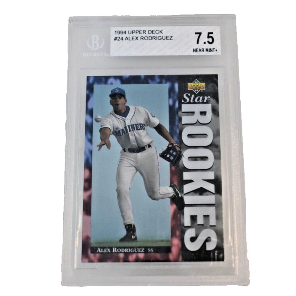 1994 Upper Deck Star Rookies Electric Diamond Alex Rodriguez #24 BGS 7.5